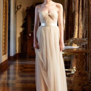 Tulle strapless gown